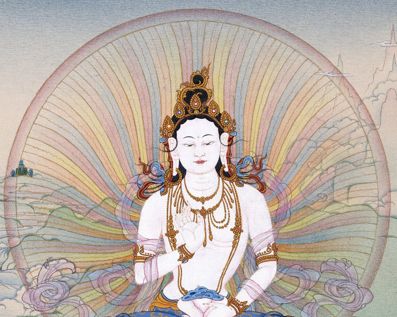 Yeshe Tsogyal Thangka, Tibetan Thangka Painting, Dakini