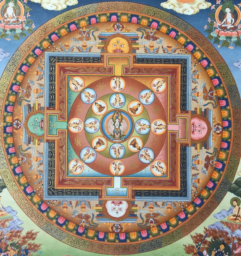 Lokeshvara Mandala Thangka | Tibetan Buddhist Craft