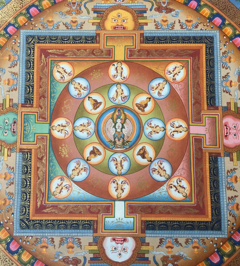 Lokeshvara Mandala Thangka | Tibetan Buddhist Craft