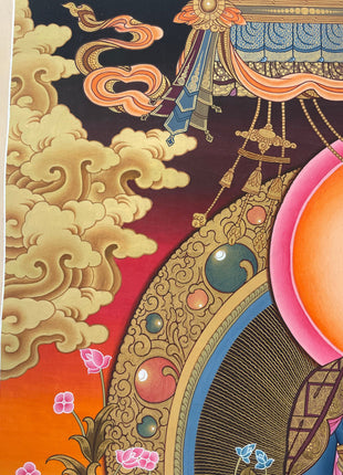 Original Hand painted Medicine Buddha Thangka | Tibetan Art