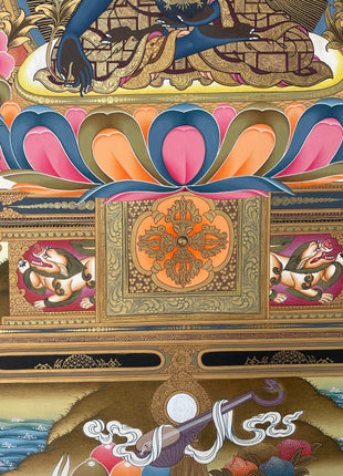 Original Hand painted Medicine Buddha Thangka | Tibetan Art