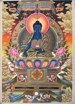 Original Hand painted Medicine Buddha Thangka | Tibetan Art