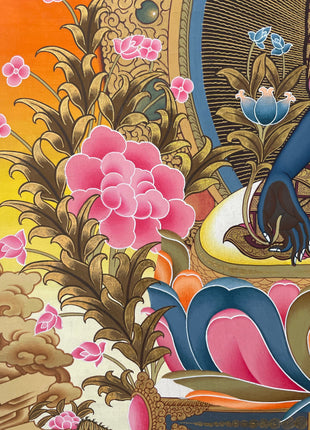 Original Hand painted Medicine Buddha Thangka | Tibetan Art
