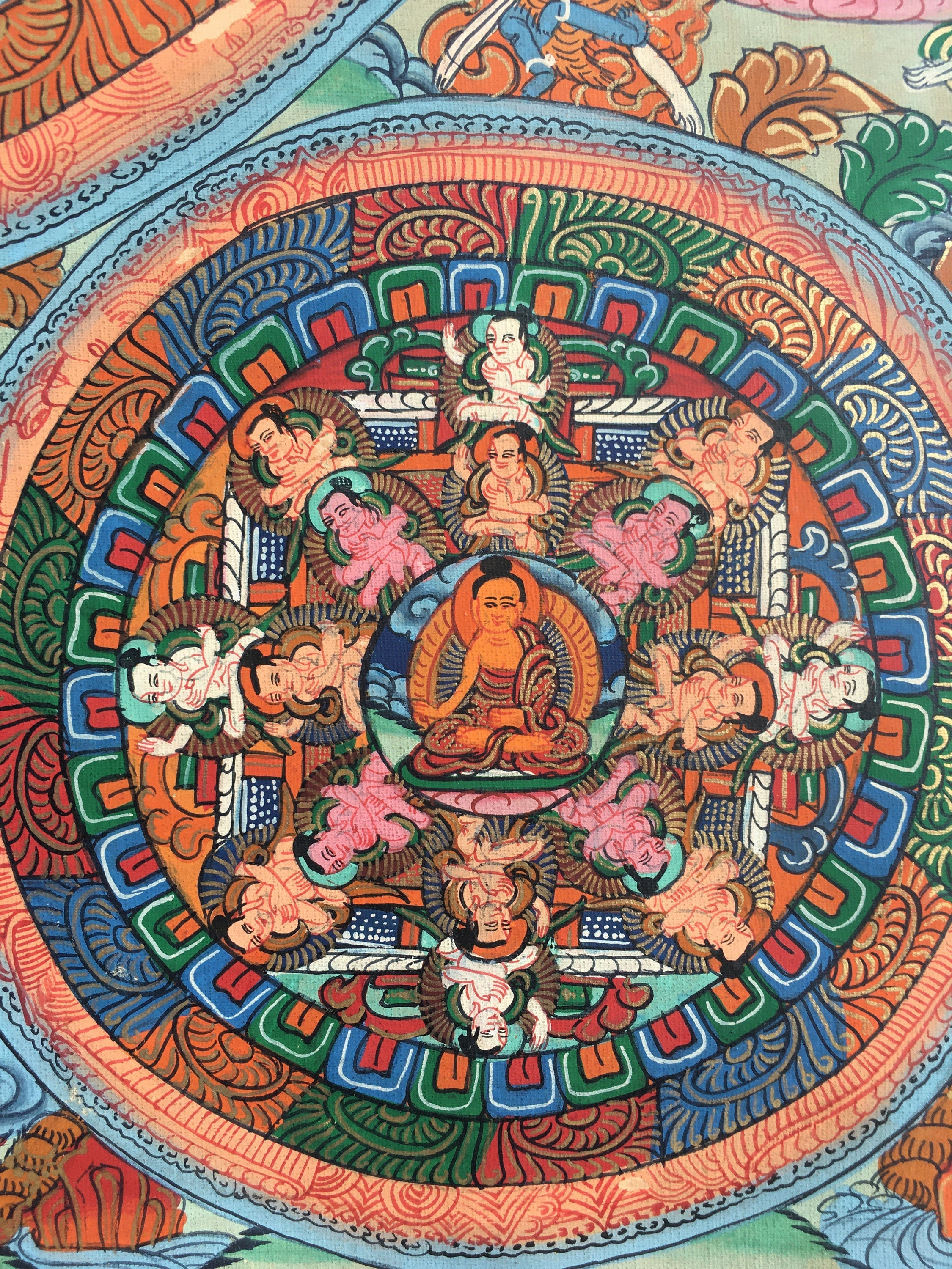 Traditional Buddhist Mandala | Bright Colored Mandala