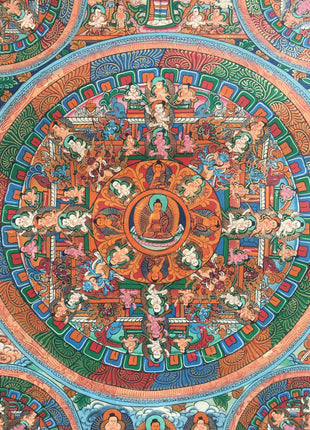 Traditional Buddhist Mandala | Bright Colored Mandala