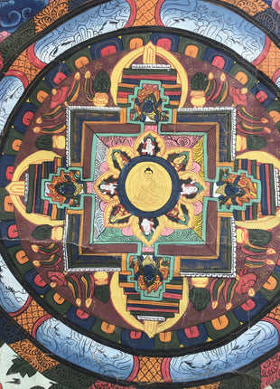 Buddhist Mandala | Tibetan Monks , Dakini , Mahakala and  Dharmapala
