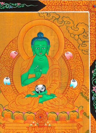 Five Dhyani Buddhas | Original Hand painted Five Buddhas Thanka Painting