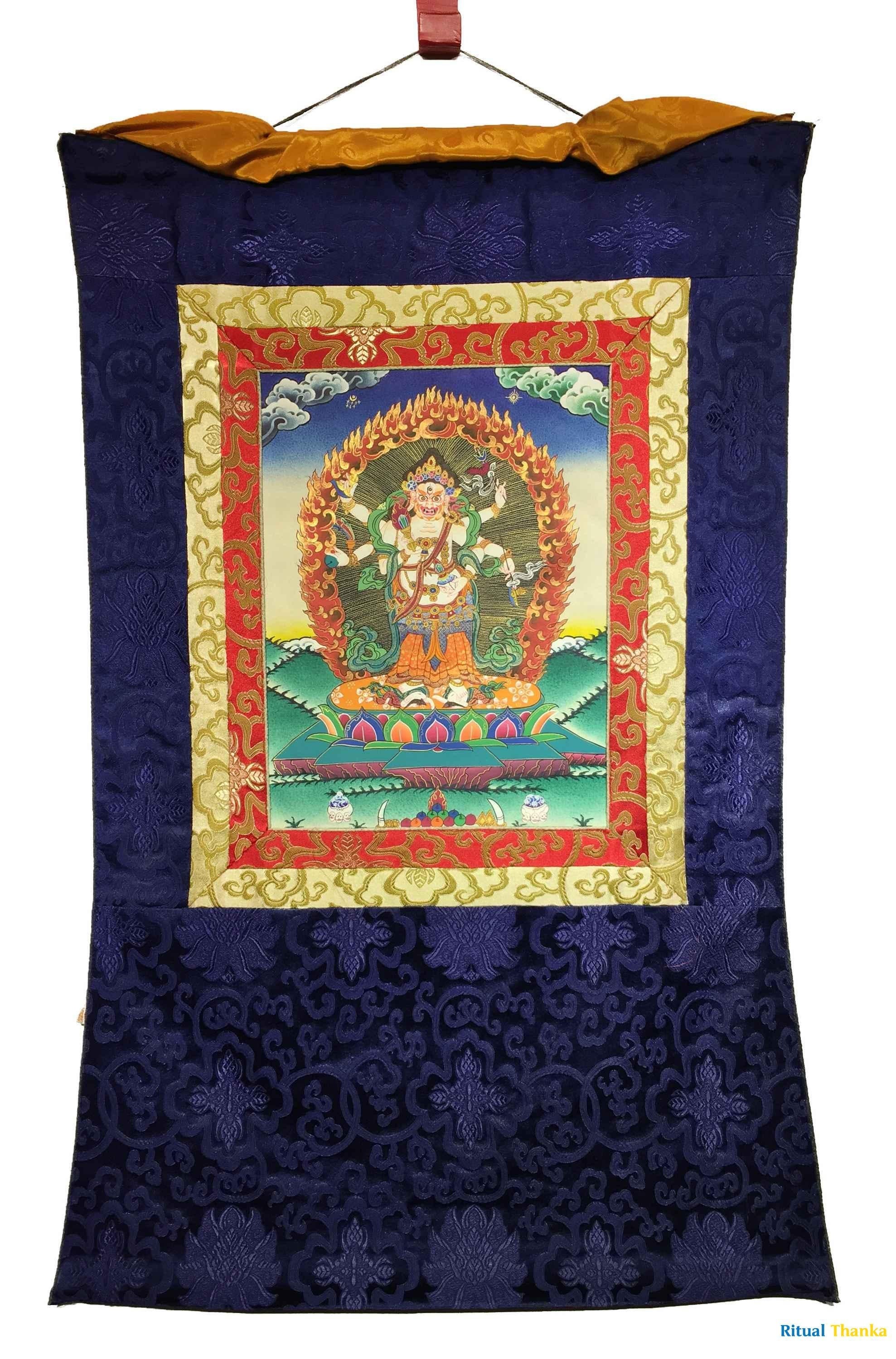 White Mahakala | Wall Decoration Painting