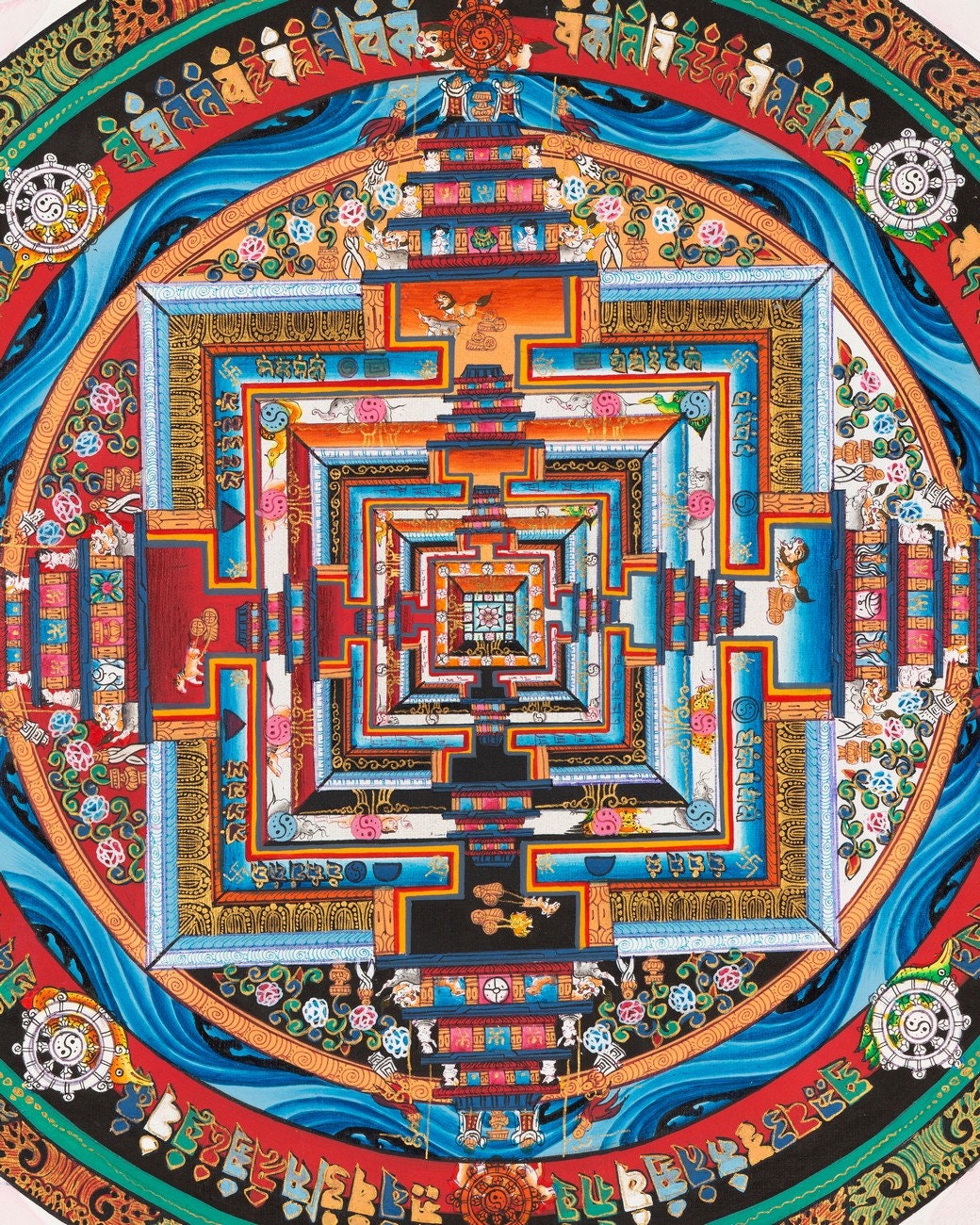 Kalachakra Mandala Thangka | Wall Decoration Painting