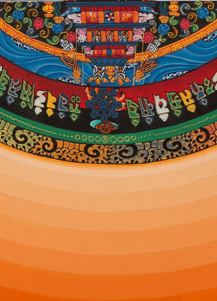 FineQuality Kalachakra Mandala | Mandala with Orange Halo
