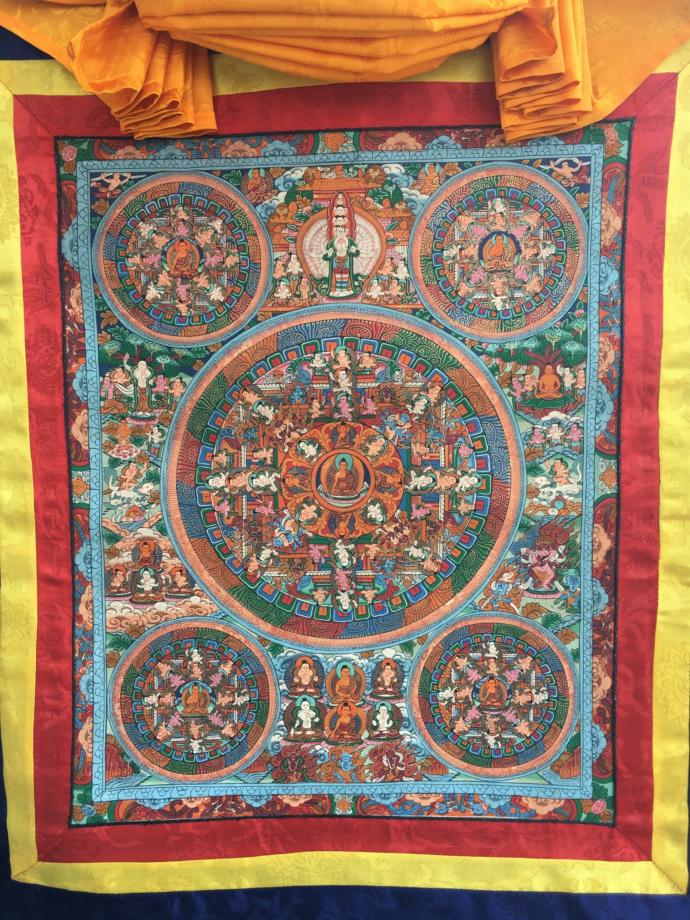 Traditional Buddhist Mandala | Bright Colored Mandala