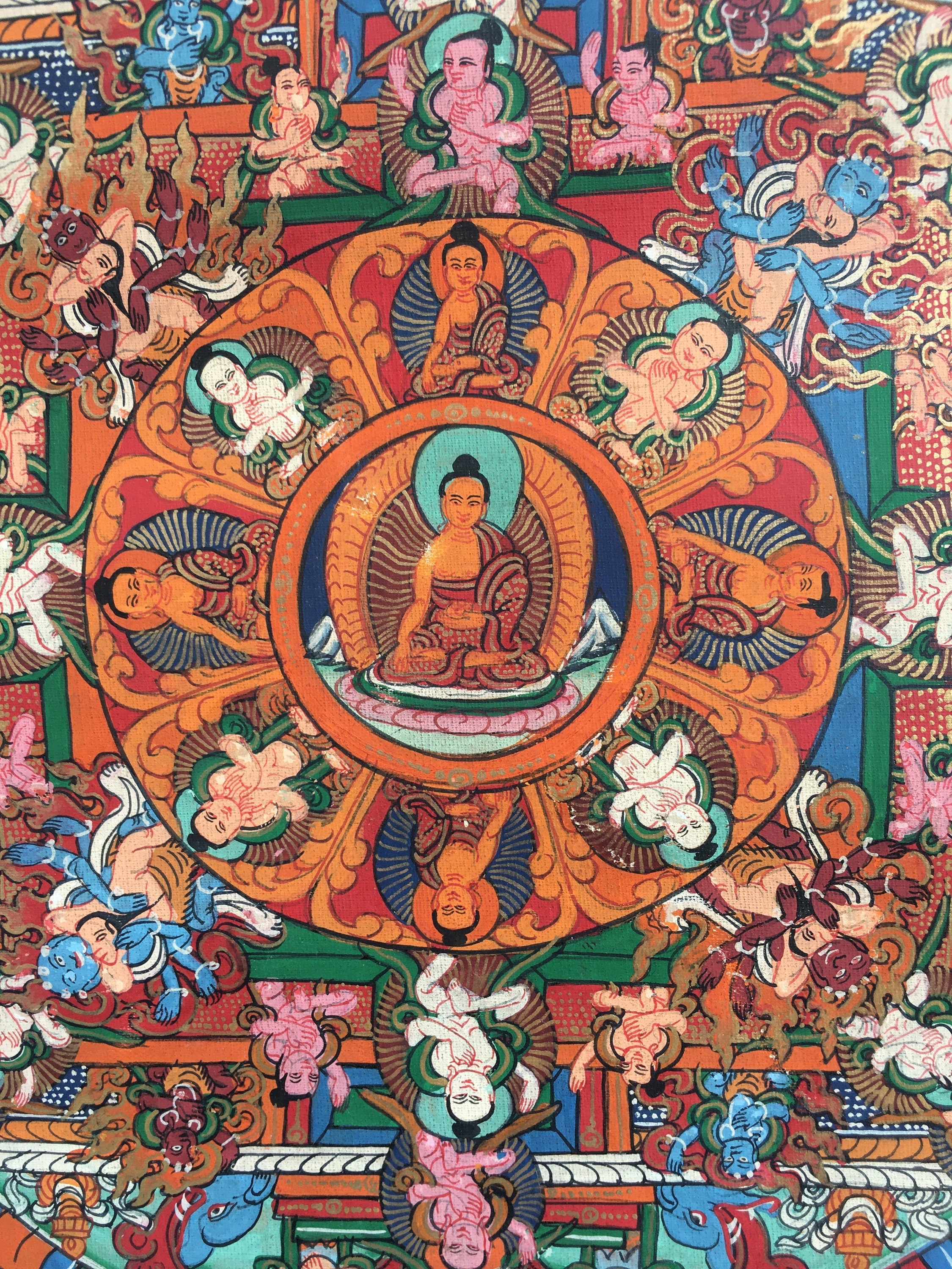 Traditional Buddhist Mandala | Bright Colored Mandala