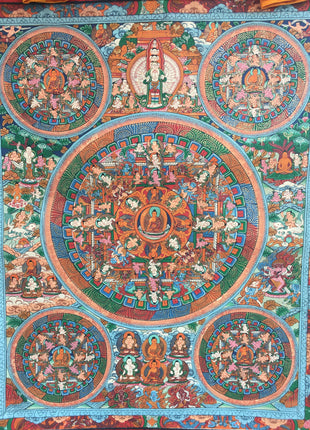 Traditional Buddhist Mandala | Bright Colored Mandala