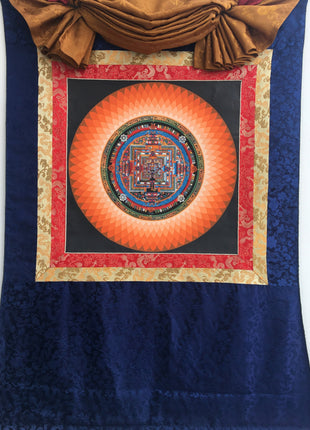 Kalachakra Mandala With Lotus | Tibetan Art | Thangka Painting