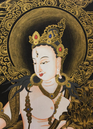 White Tara Thangka  | Tibetan Buddhist Deity Dolkar