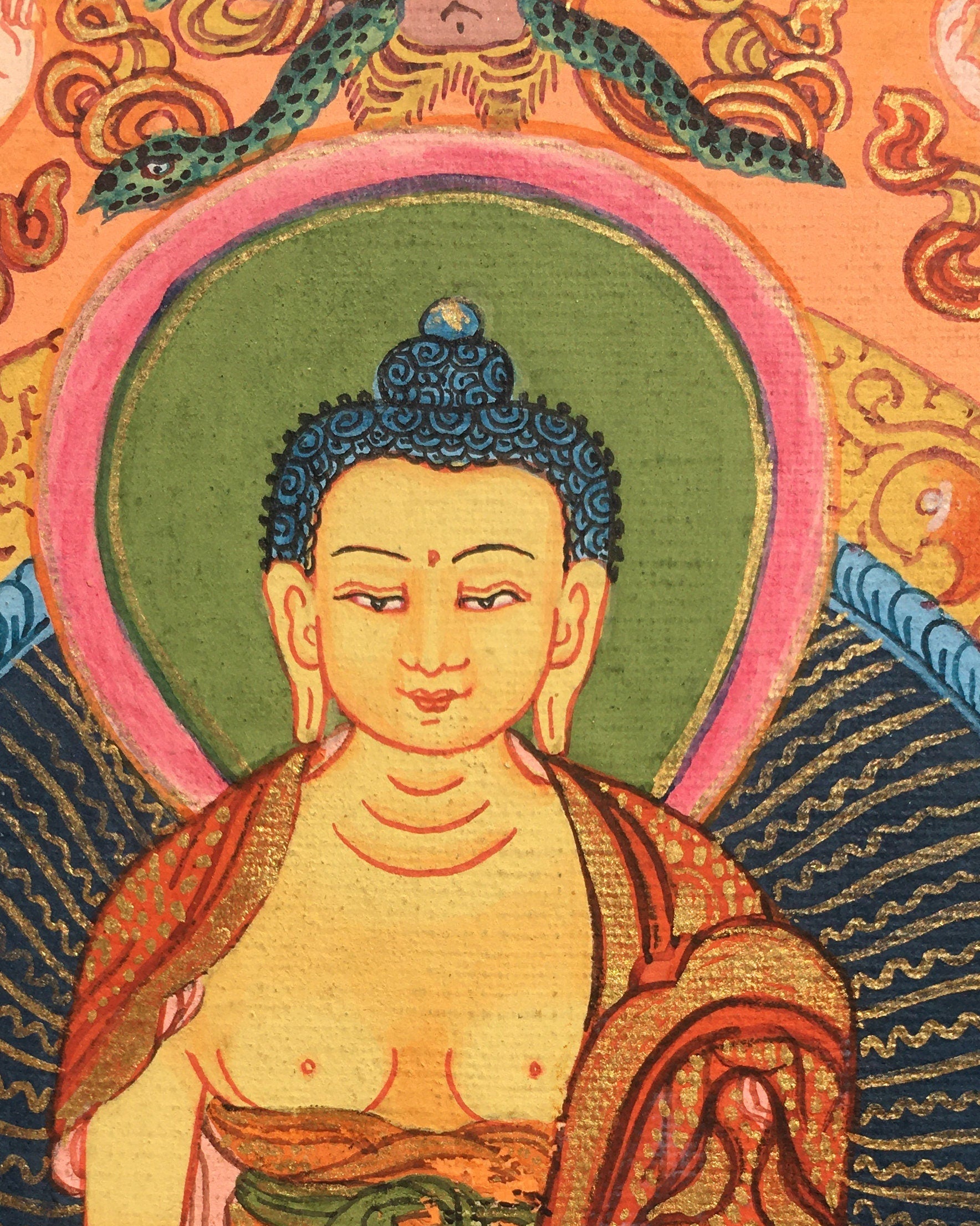Small Sized Buddha Life Story | Original Hand-Painted Tibetan  Painting