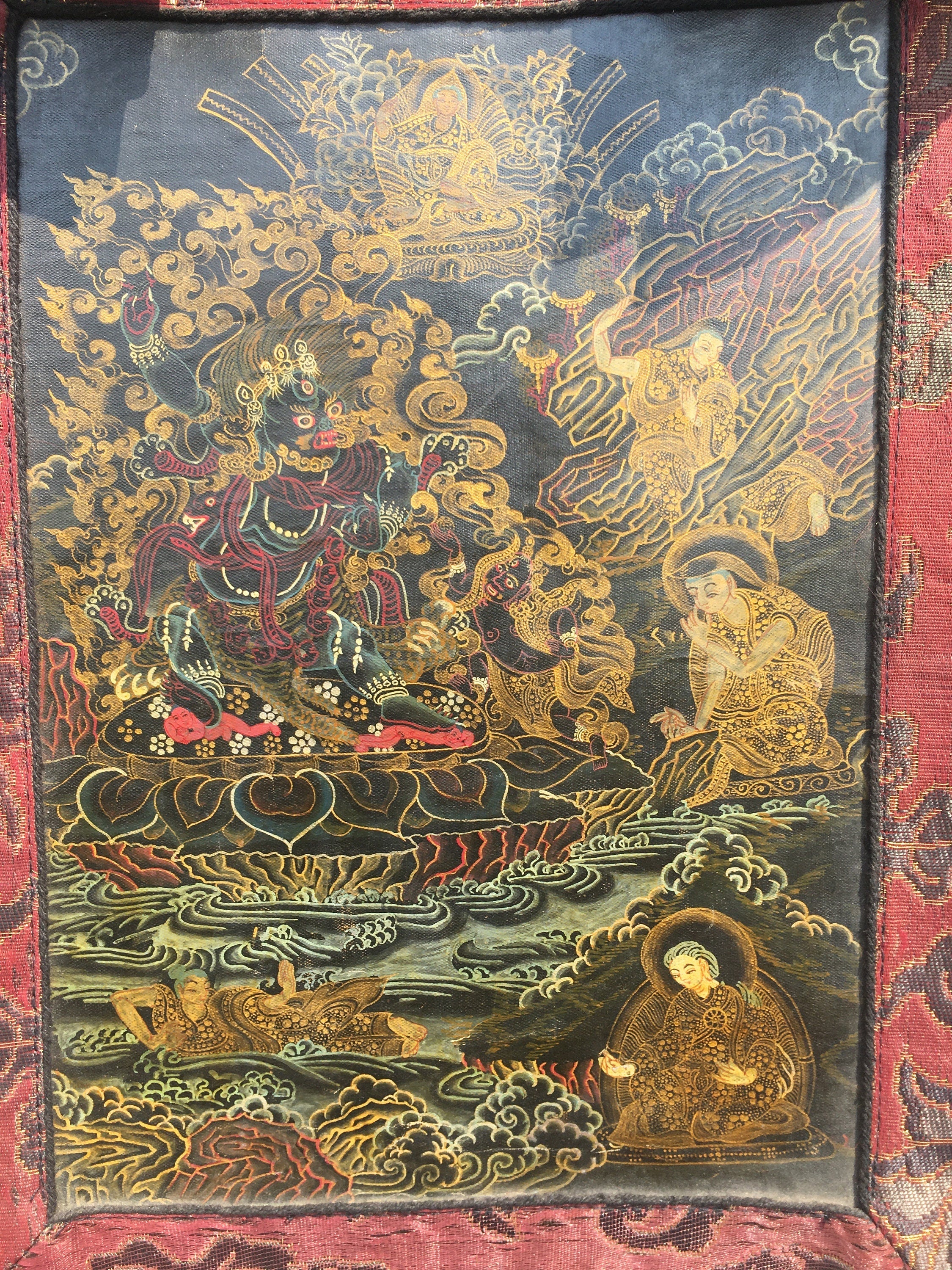 Vintage Mahakala Thangka | Wall Hanging