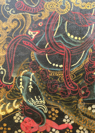 Vintage Mahakala Thangka | Wall Hanging