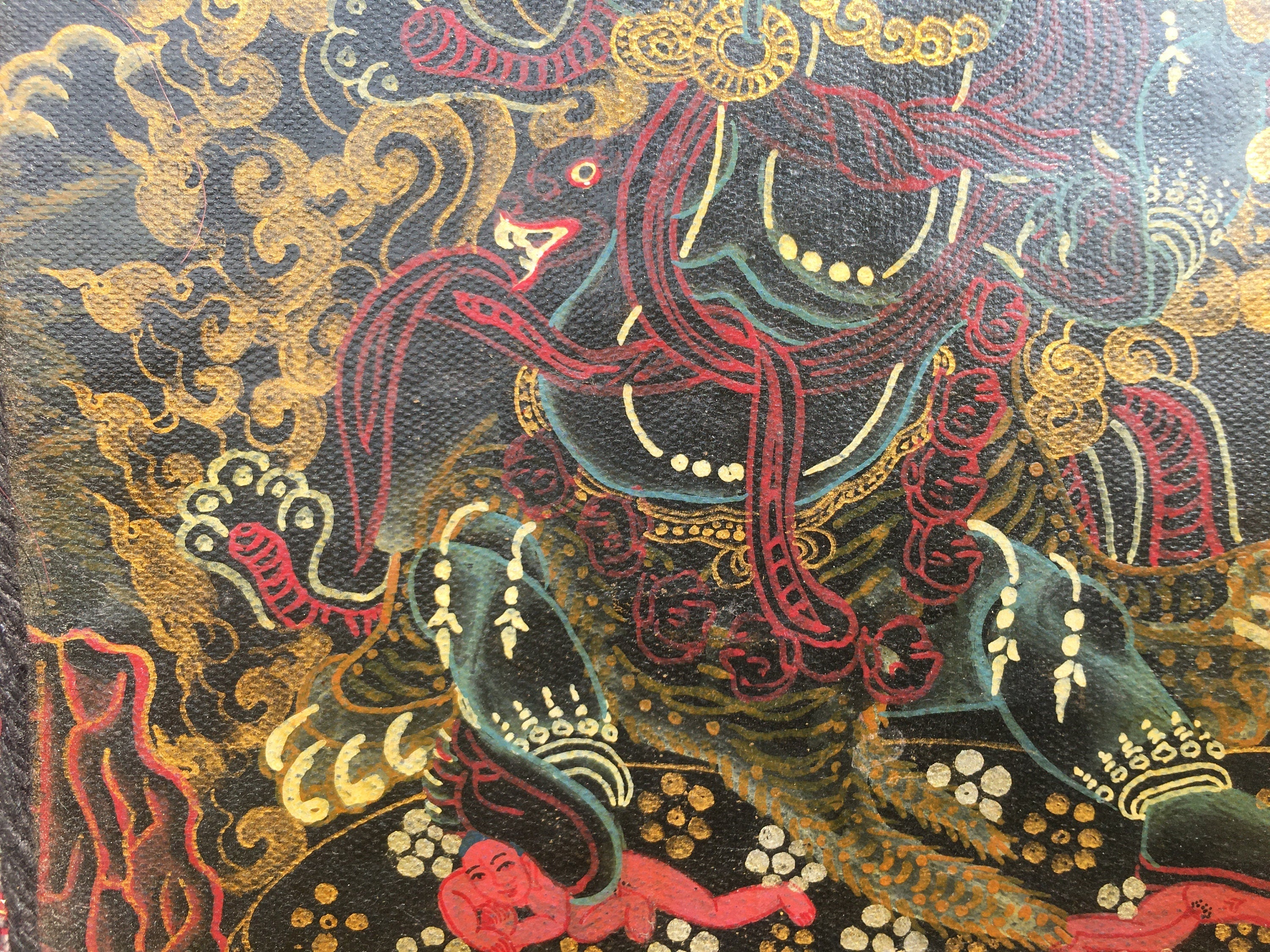 Vintage Mahakala Thangka | Wall Hanging