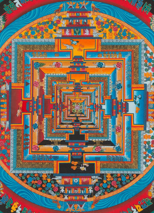 Kalachakra Mandala Thangka | Buddhist Art