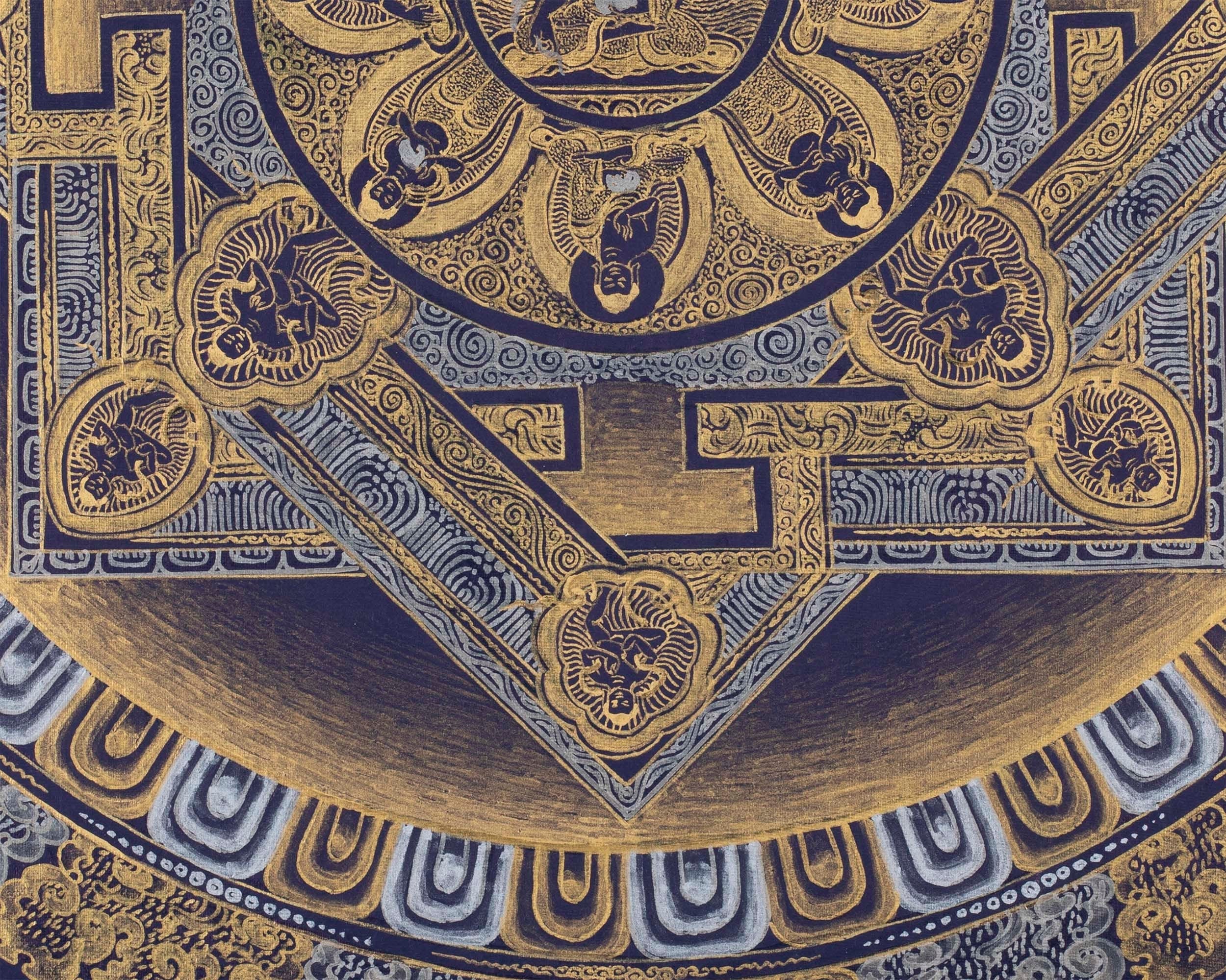 Medicine Buddha Mandala Thangka |  Original Buddhist Art