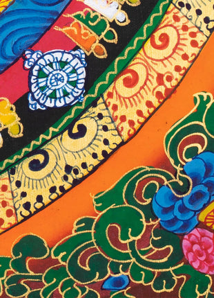 Mandala Art Thangka | Buddhist Kalachakra Mandala | Wall Hanging Decoration