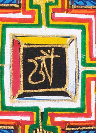 Mandala Art Thangka | Buddhist Kalachakra Mandala | Wall Hanging Decoration