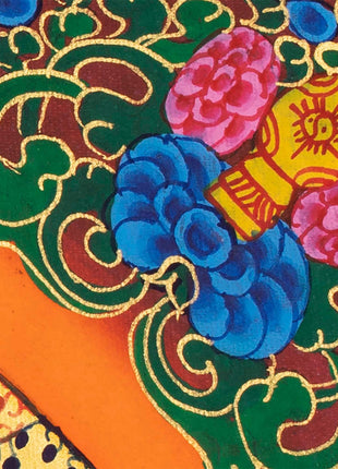 Mandala Art Thangka | Buddhist Kalachakra Mandala | Wall Hanging Decoration