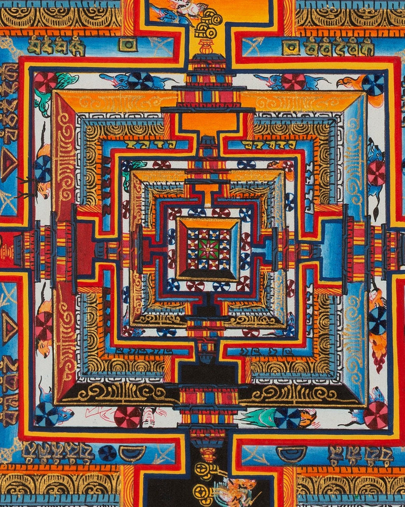 Quality Kalachakra Mandala |  Mandala Blue Halo