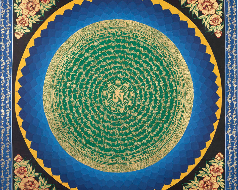 Om Mantra Mandala | Buddhist Wall Hanging