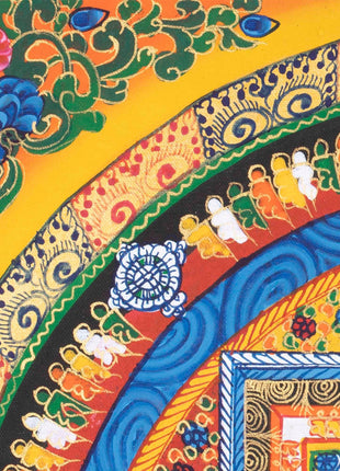 Yellow Kalachakra Mandala  | Tibetan Art