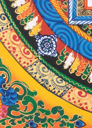 Yellow Kalachakra Mandala  | Tibetan Art