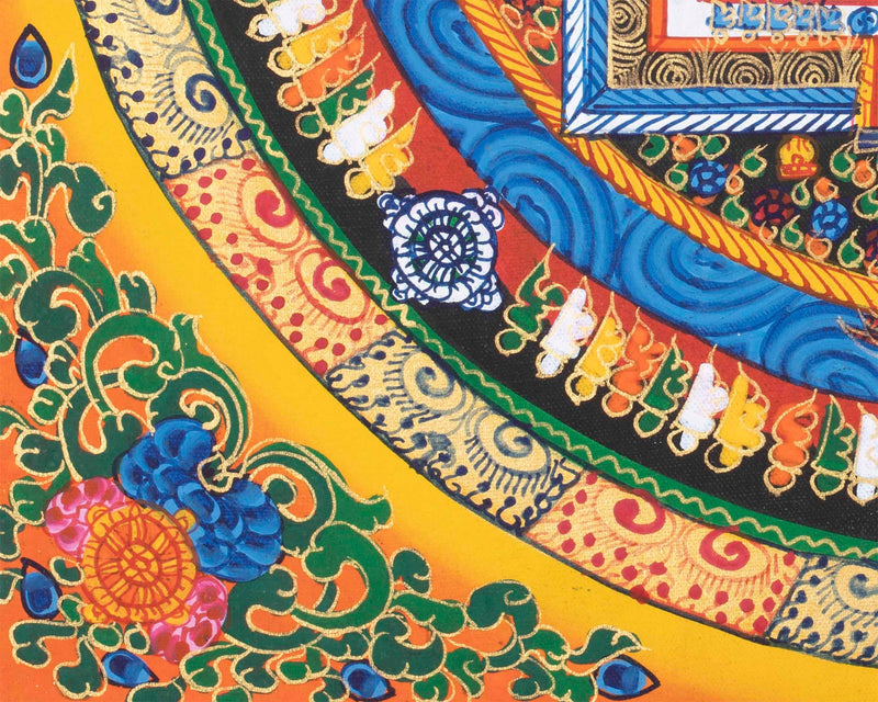 Yellow Kalachakra Mandala  | Tibetan Art