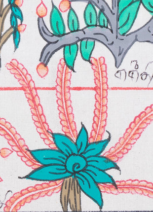 Tibetan Medicinal Herbs and Plants Thangka | Medicinal Painting