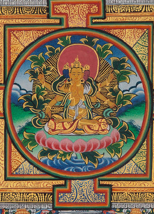 Wall Art of Vasundhara Mandala | High Quality Tibetan Wall Decor