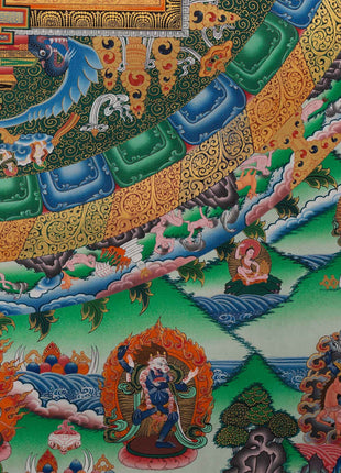 Wall Art of Vasundhara Mandala | High Quality Tibetan Wall Decor