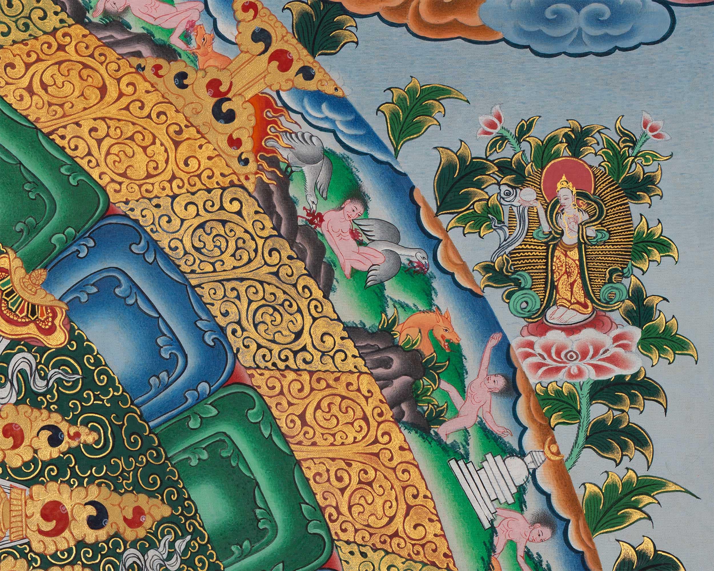 Wall Art of Vasundhara Mandala | High Quality Tibetan Wall Decor
