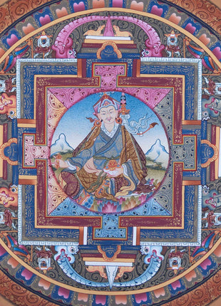 Mandala With Guru Padmasambhava Residing | Images of Guru Rinpoche