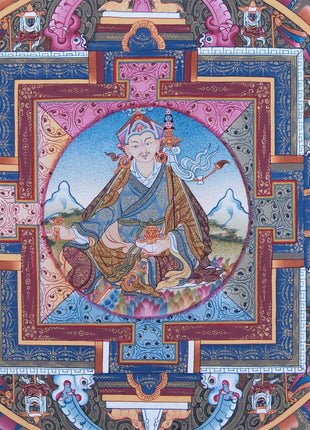 Mandala With Guru Padmasambhava Residing | Images of Guru Rinpoche