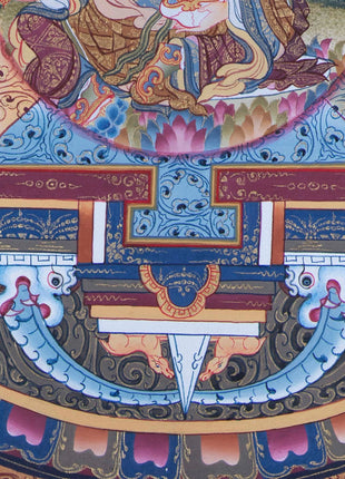 Mandala With Guru Padmasambhava Residing | Images of Guru Rinpoche