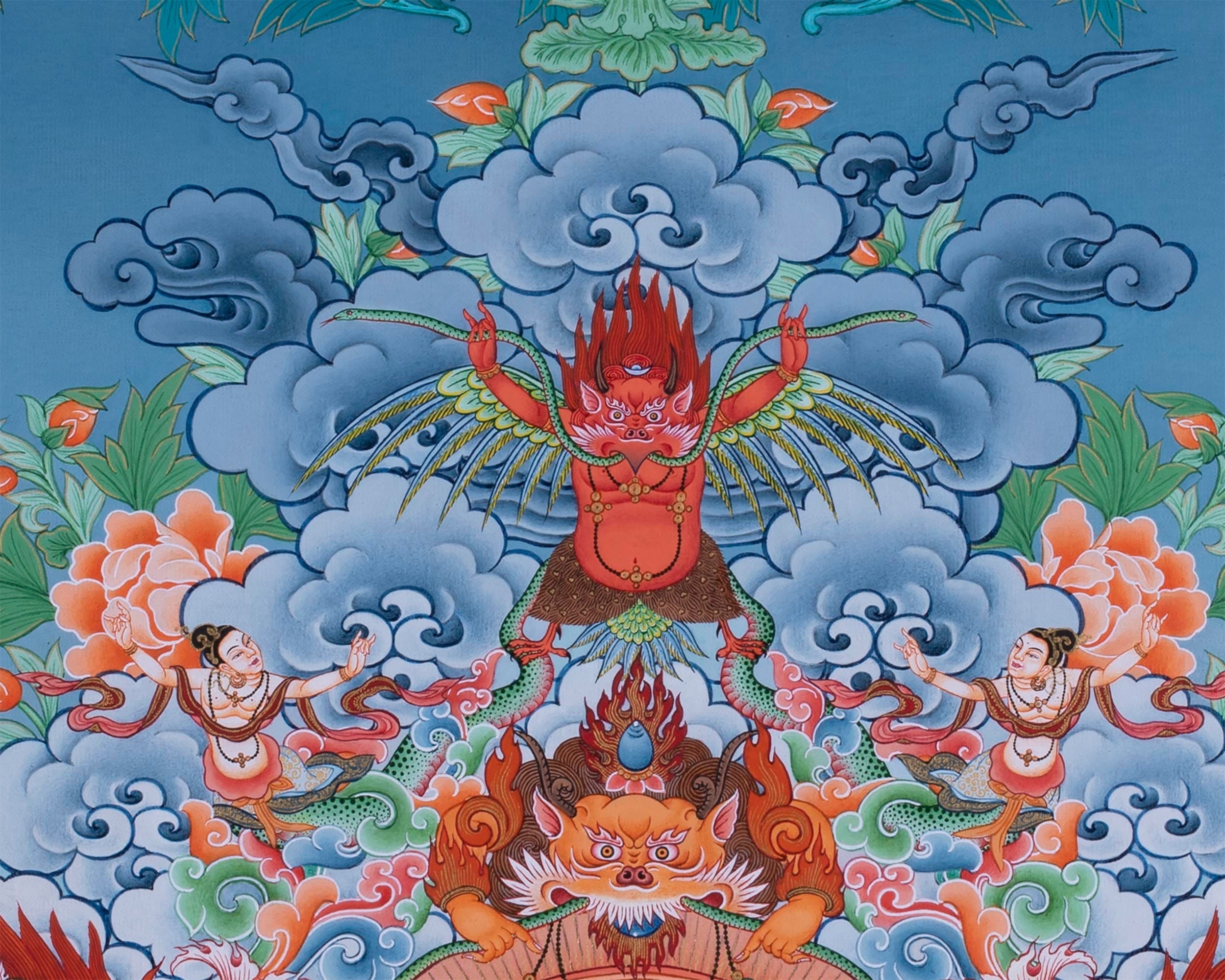 35 Buddhas Thangka For Confession | Nagarjuna Tradition | Eri Style Paiting