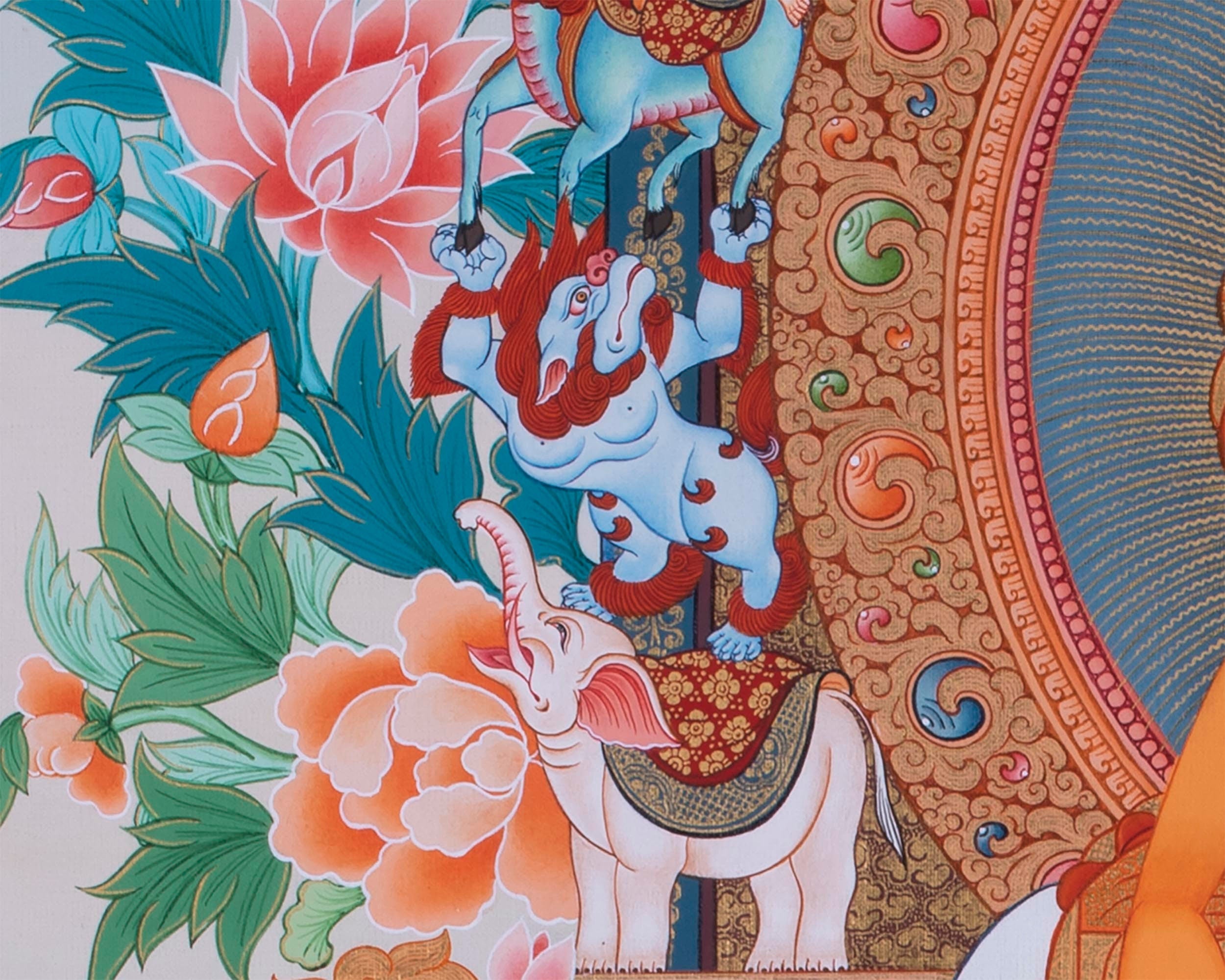 35 Buddhas Thangka For Confession | Nagarjuna Tradition | Eri Style Paiting