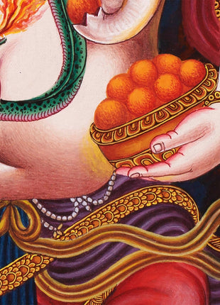 Ganesh Thangka Art | Newari Thangka Painting