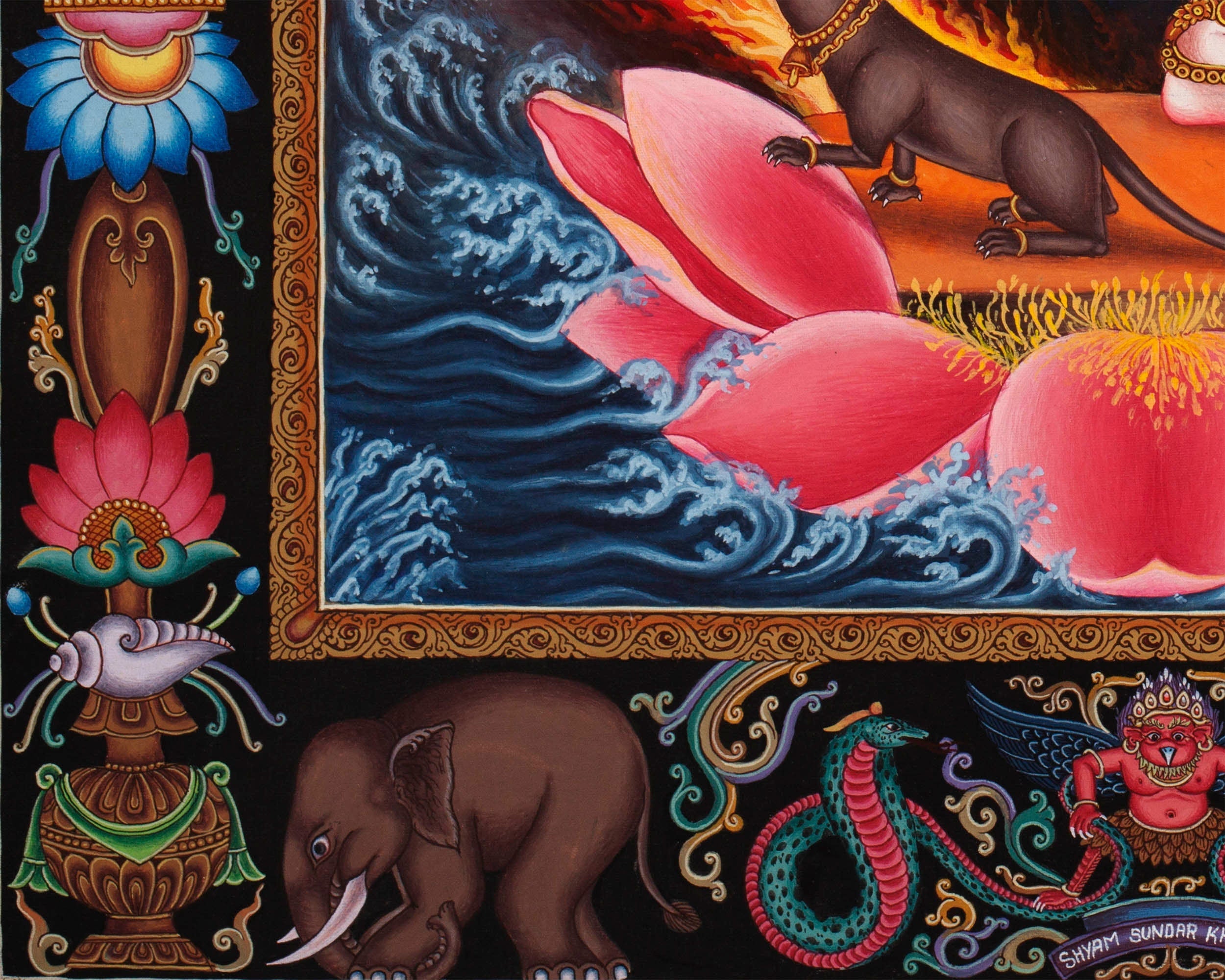 Ganesh Thangka Art | Newari Thangka Painting