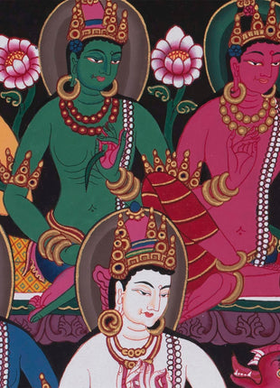 Colorful Buddha Thangka | Wall Hanging Yoga Meditation