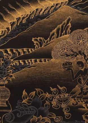 Shakyamuni Buddha Original Handmade Tibetan Thangka | Sacred Wall Decor