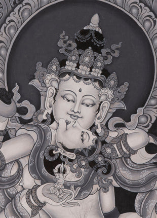 Vajrasattva Thangka Painting | Consort in Union |Himalayan Art