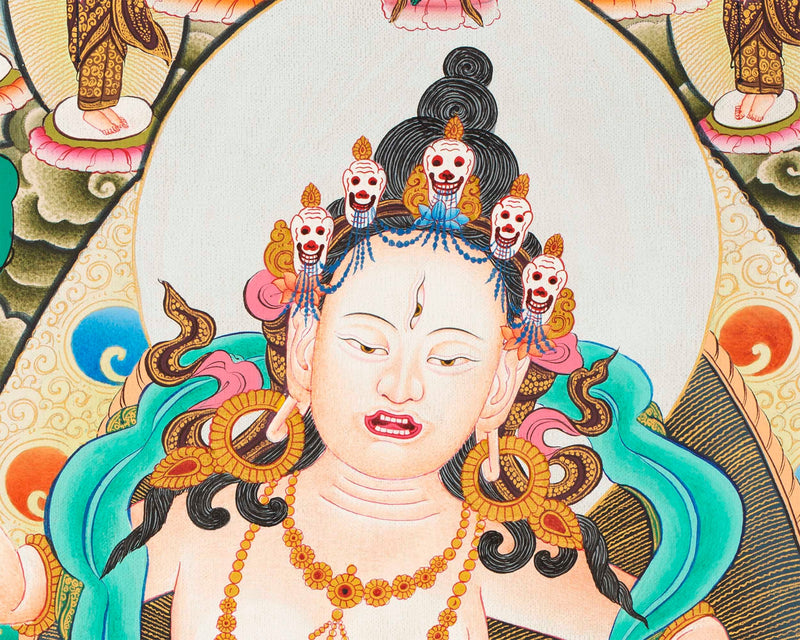 Machig Labdron Tree | Unbrocaded Thangka