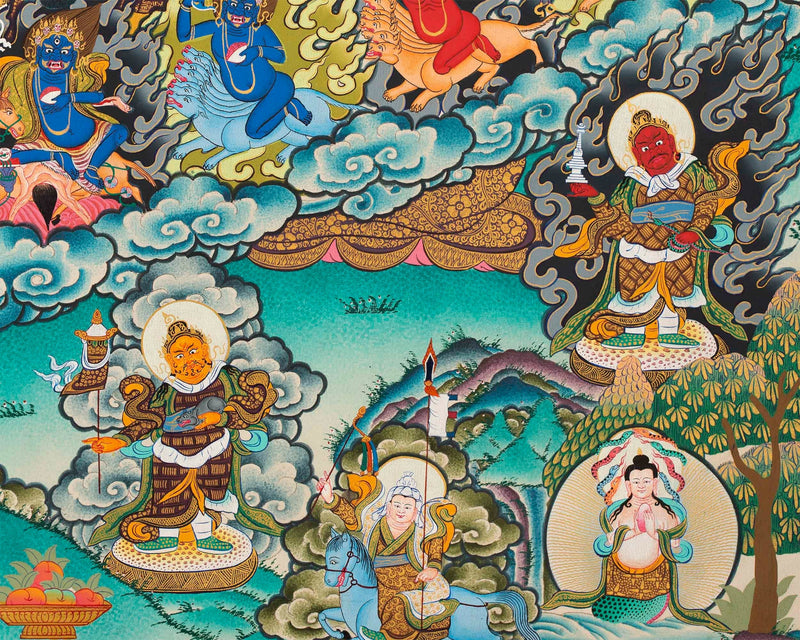 Machig Labdron Tree | Unbrocaded Thangka