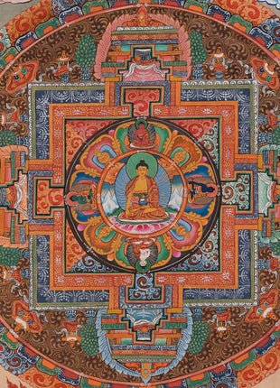 Colorful Mandala Thangka | Unique Tibetan Thanka